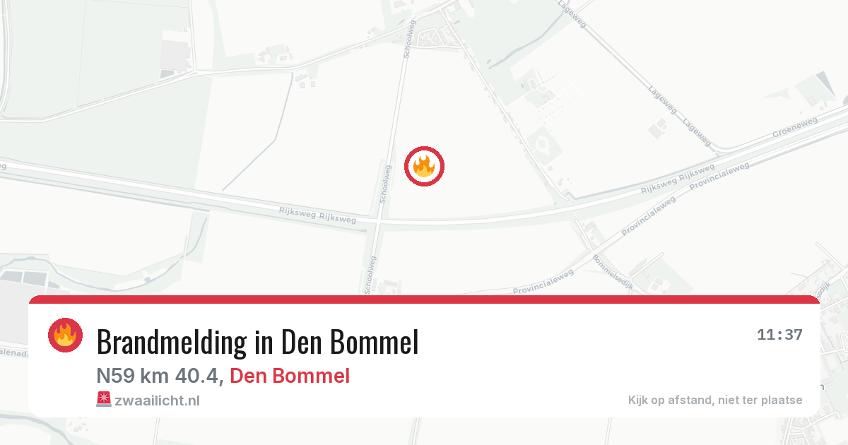 Brandmelding in Den Bommel — 12 aug 2026