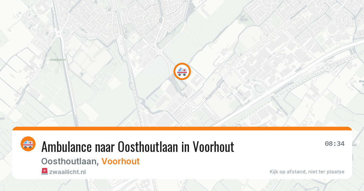 Ambulance naar Oosthoutlaan in Voorhout — 29 jan 2026