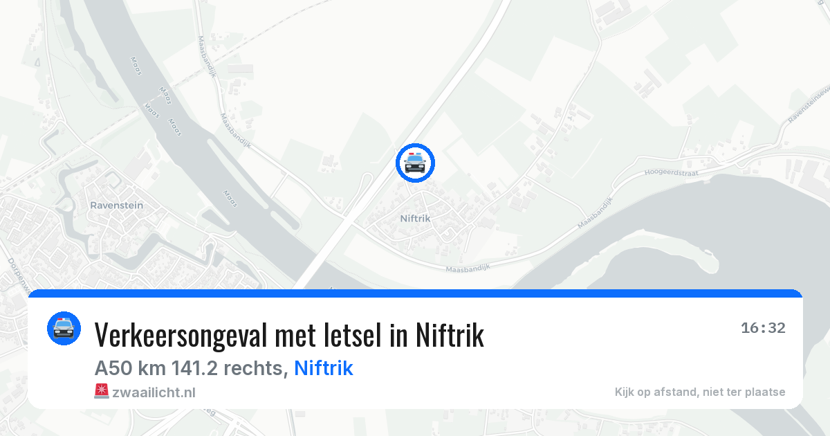 Verkeersongeval met letsel in Niftrik — 19 mrt 2026