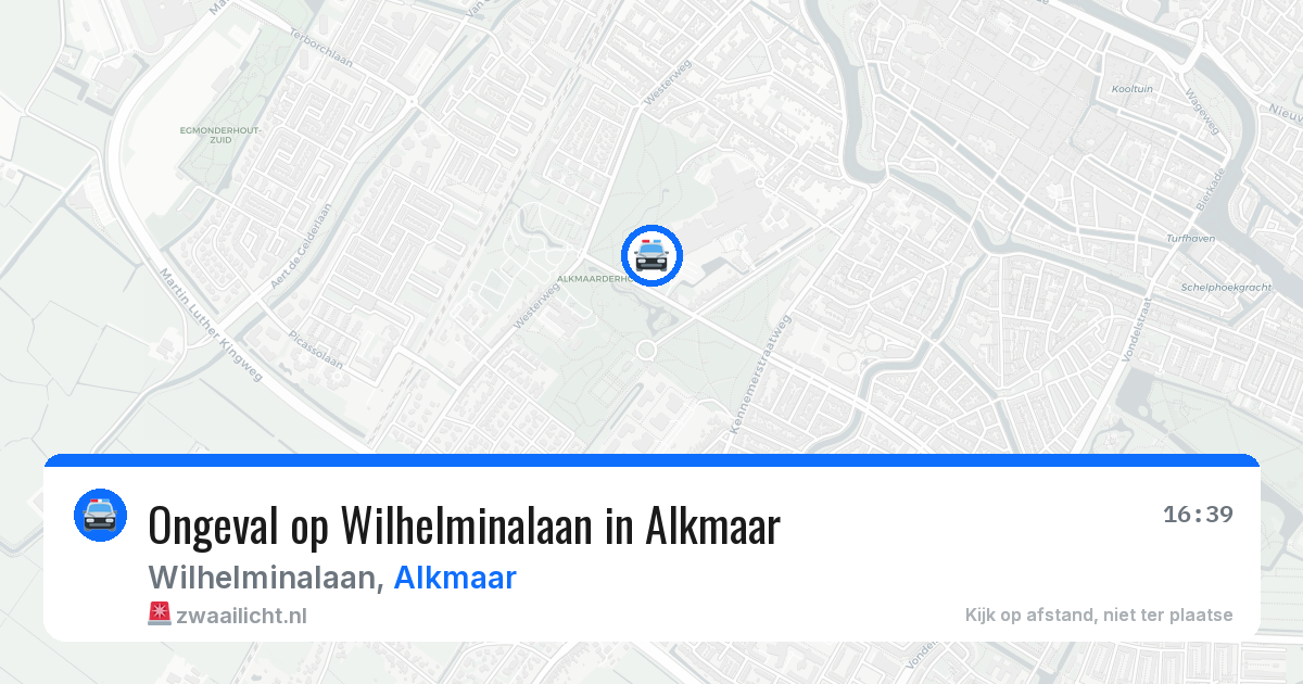 Ongeval op Wilhelminalaan in Alkmaar — 5 mei 2026