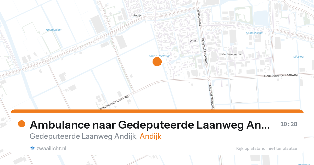 Ambulance naar Gedeputeerde Laanweg Andijk in Andijk — 26 aug 2026