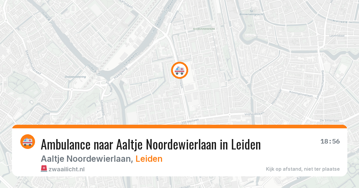 Ambulance naar Aaltje Noordewierlaan in Leiden — 29 jun 2026