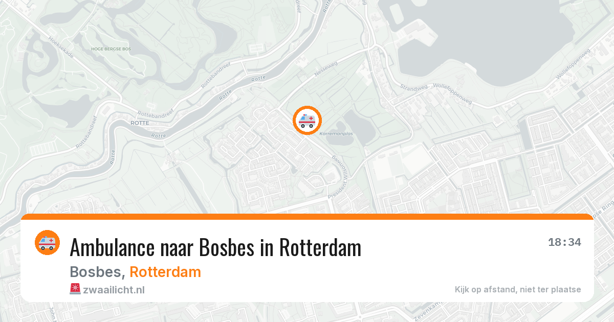 Ambulance naar Bosbes in Rotterdam — 7 apr 2026