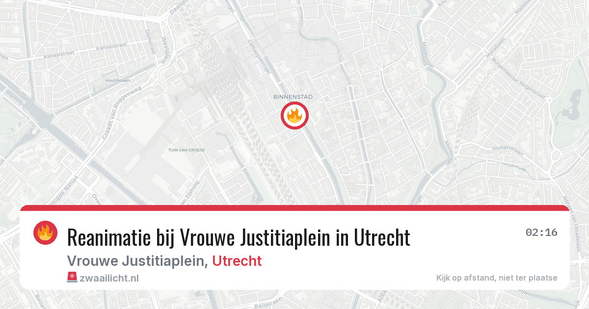 Reanimatie bij Vrouwe Justitiaplein in Utrecht — 30 jun 2026