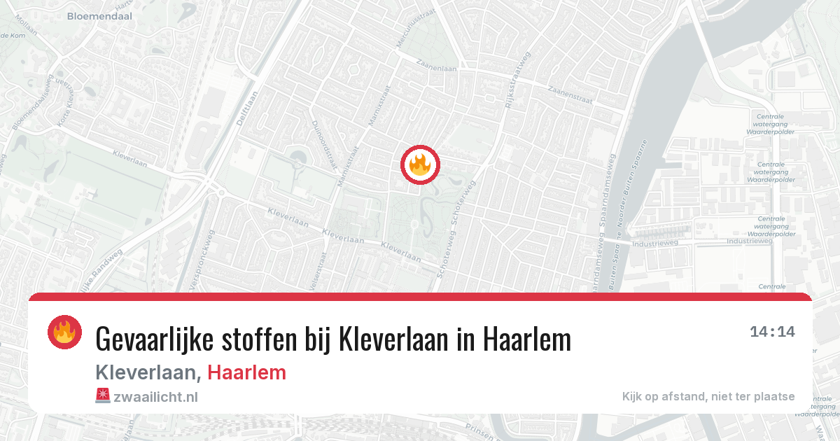 Gevaarlijke stoffen bij Kleverlaan in Haarlem — 26 mrt 2026