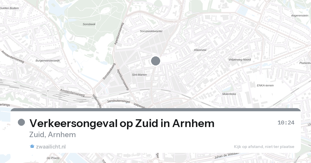 Verkeersongeval op Zuid in Arnhem — 28 aug 2026