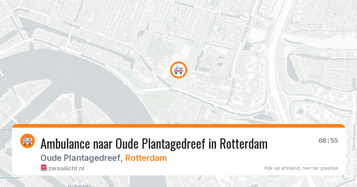 Ambulance naar Oude Plantagedreef in Rotterdam — 28 jun 2026