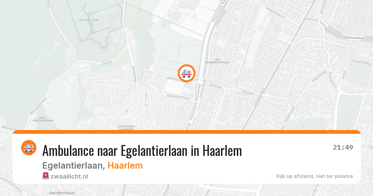 Ambulance naar Egelantierlaan in Haarlem — 12 jul 2026