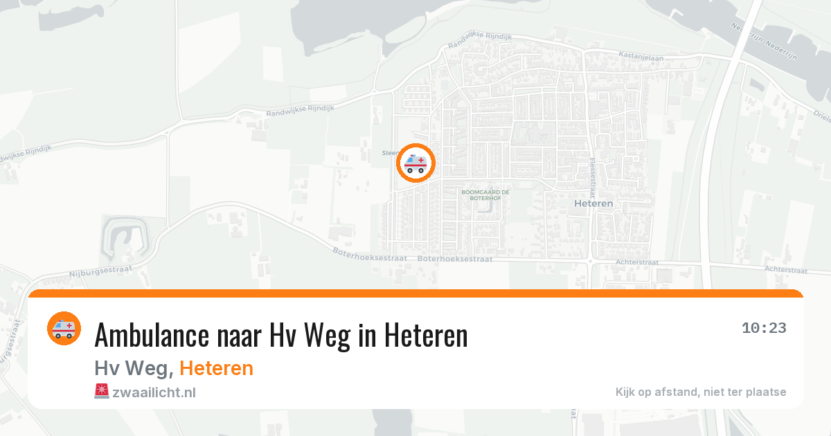 Ambulance naar Hv Weg in Heteren — 25 mei 2026