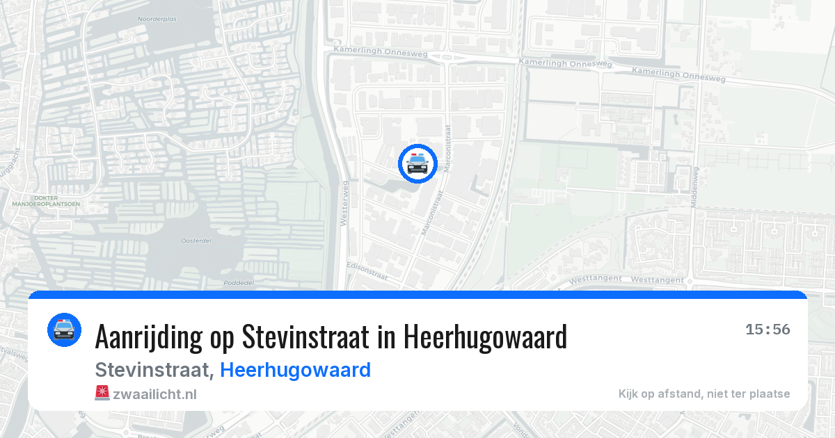 Aanrijding op Stevinstraat in Heerhugowaard — 11 jun 2026