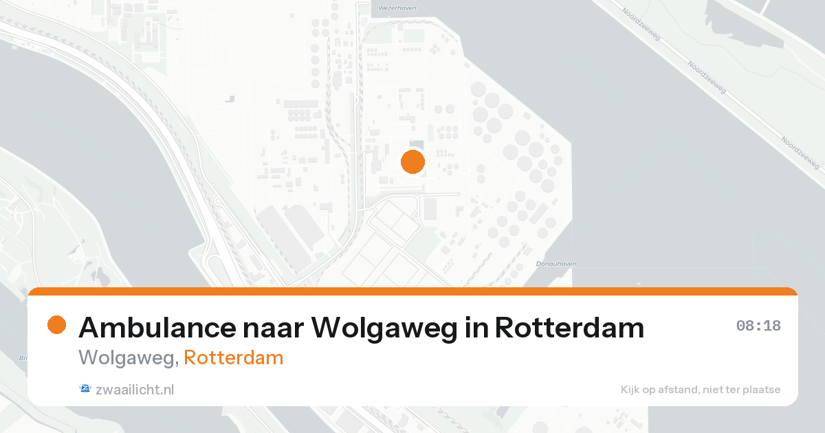 Ambulance naar Wolgaweg in Rotterdam — 26 aug 2026
