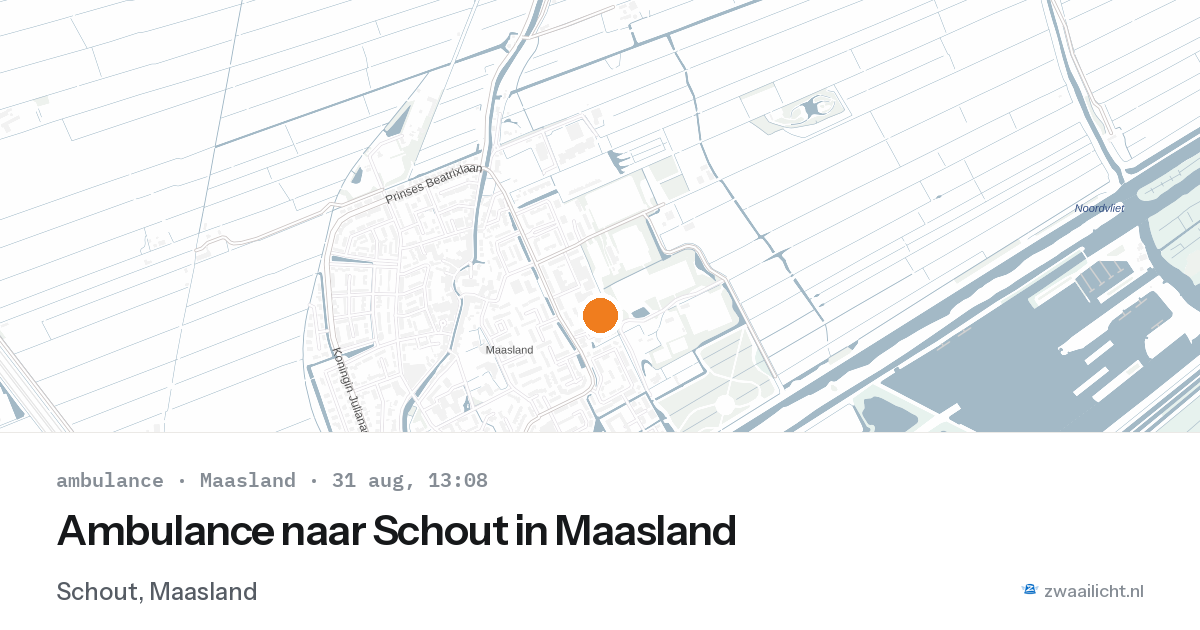 Ambulance naar Schout in Maasland — 31 aug 2026