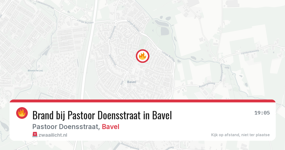 Brand bij Pastoor Doensstraat in Bavel — 29 jun 2026