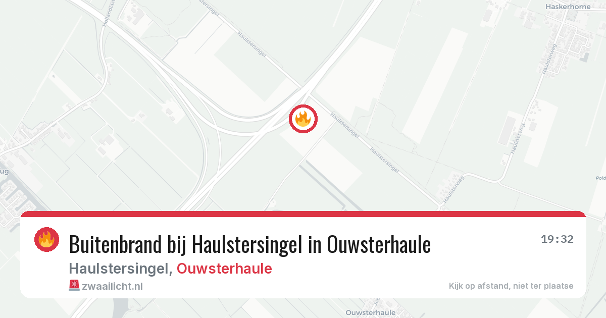 Buitenbrand bij Haulstersingel in Ouwsterhaule — 2 aug 2026