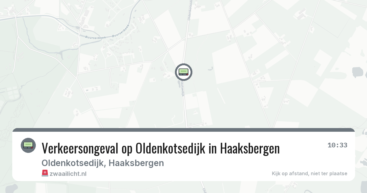 Verkeersongeval op Oldenkotsedijk in Haaksbergen — 7 aug 2026
