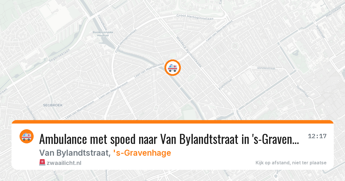 Ambulance met spoed naar Van Bylandtstraat in 's-Gravenhage — 5 jul 2026