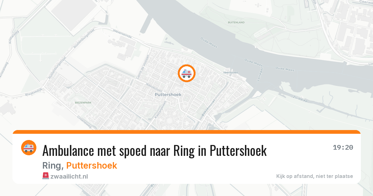 Ambulance met spoed naar Ring in Puttershoek — 15 jun 2026
