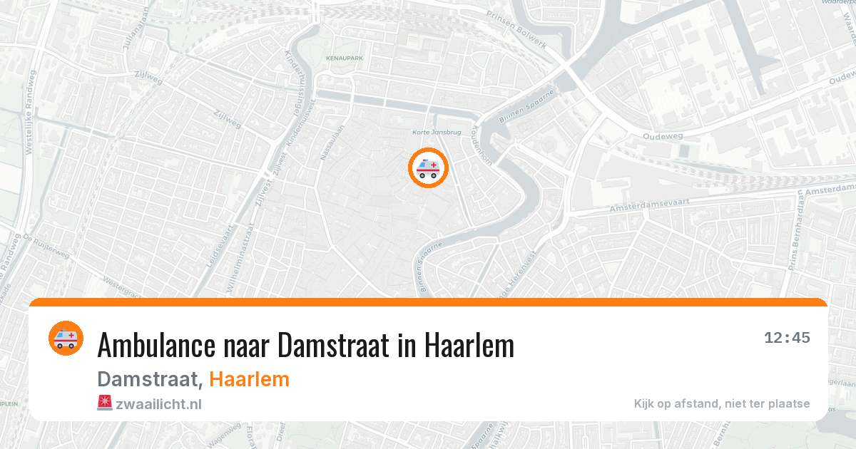 Ambulance naar Damstraat in Haarlem — 4 aug 2026
