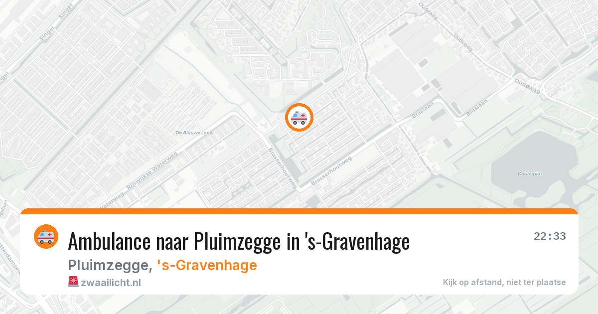 Ambulance naar Pluimzegge in 's-Gravenhage — 24 mei 2026