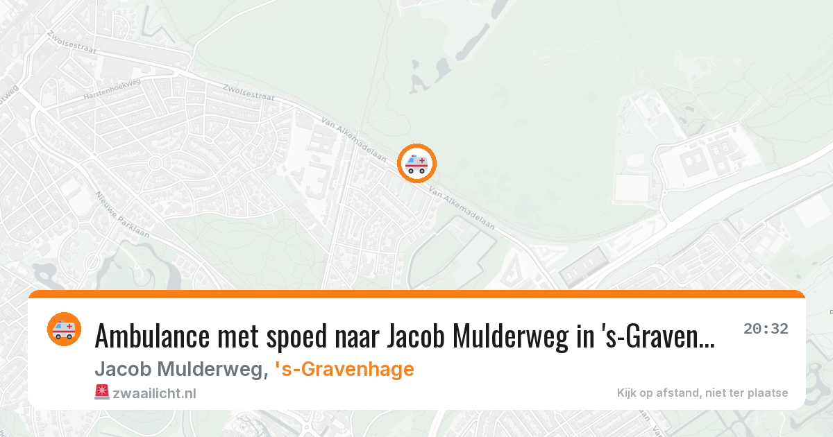 Ambulance met spoed naar Jacob Mulderweg in 's-Gravenhage — 18 mei 2026