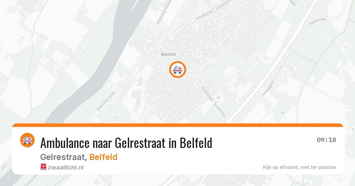 Ambulance naar Gelrestraat in Belfeld — 29 jul 2026