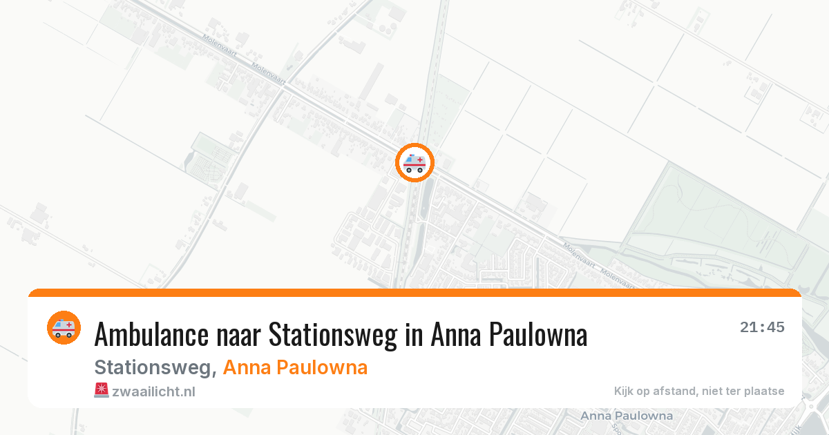 Ambulance naar Stationsweg in Anna Paulowna — 18 mei 2026