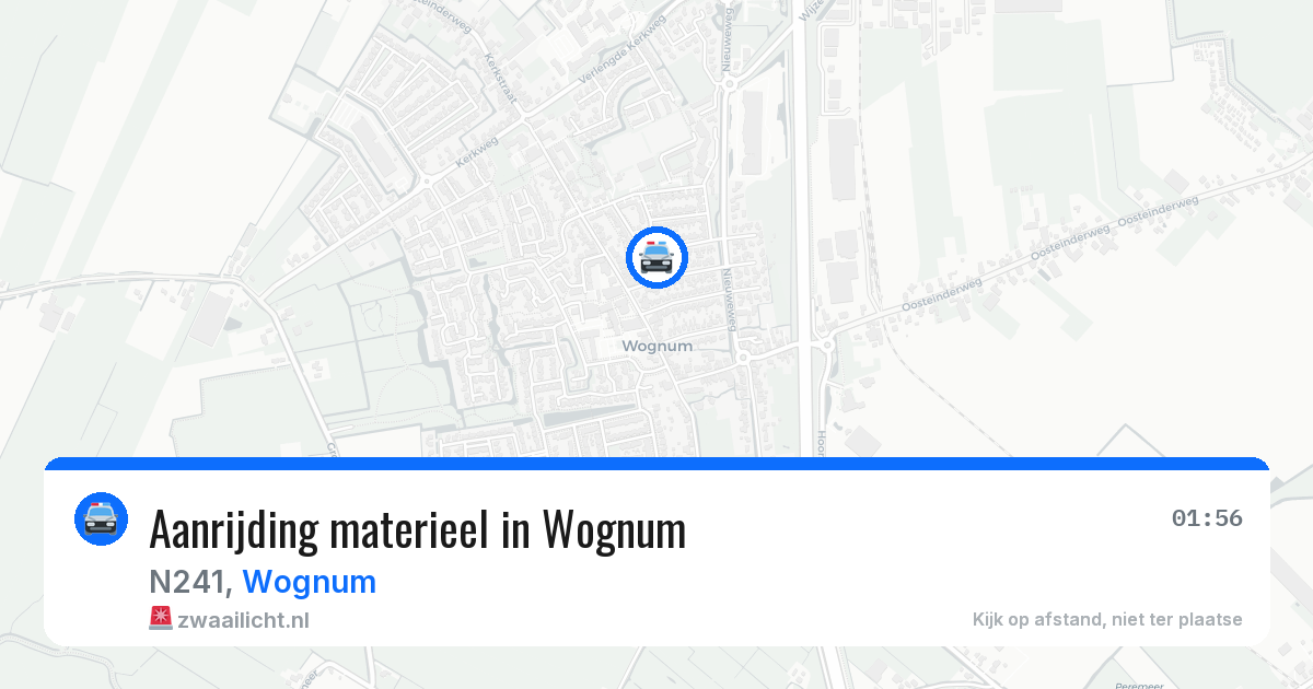 Aanrijding materieel in Wognum — 23 jun 2026