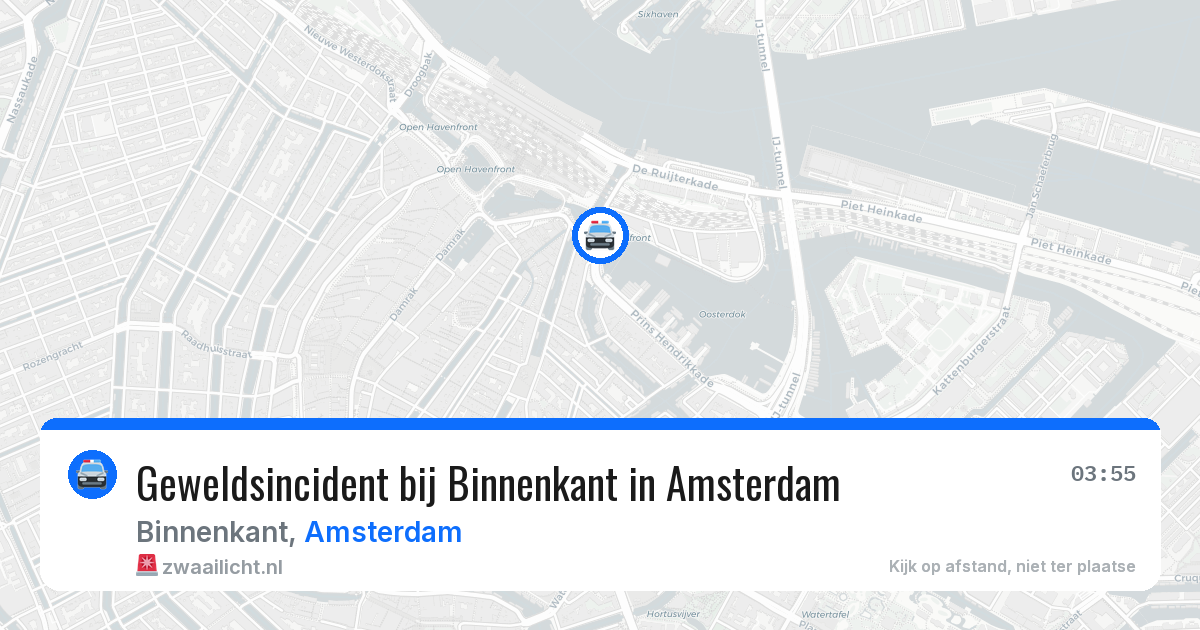 Geweldsincident bij Binnenkant in Amsterdam — 18 jul 2026