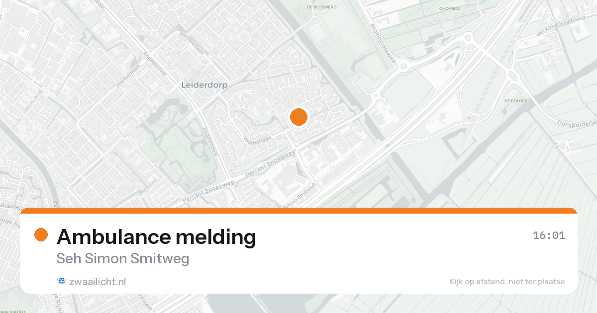 Ambulance melding — 30 jan 2026