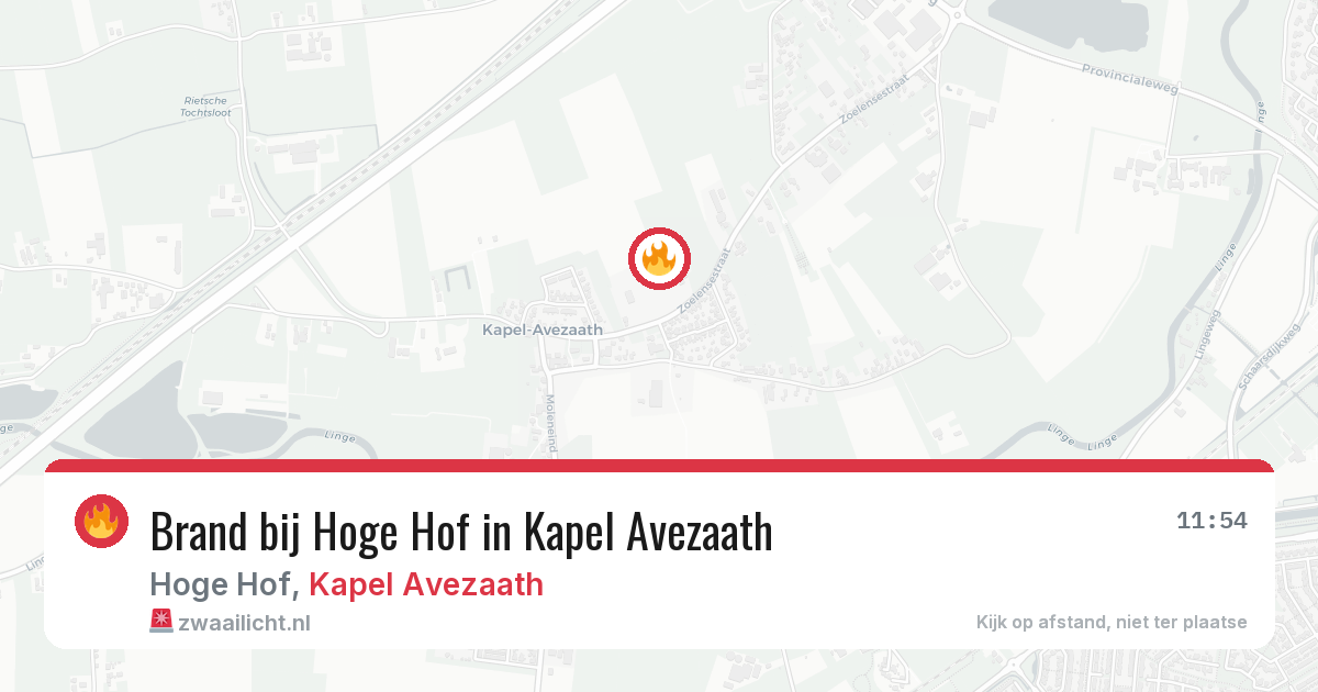 Brand bij Hoge Hof in Kapel Avezaath — 28 jun 2026