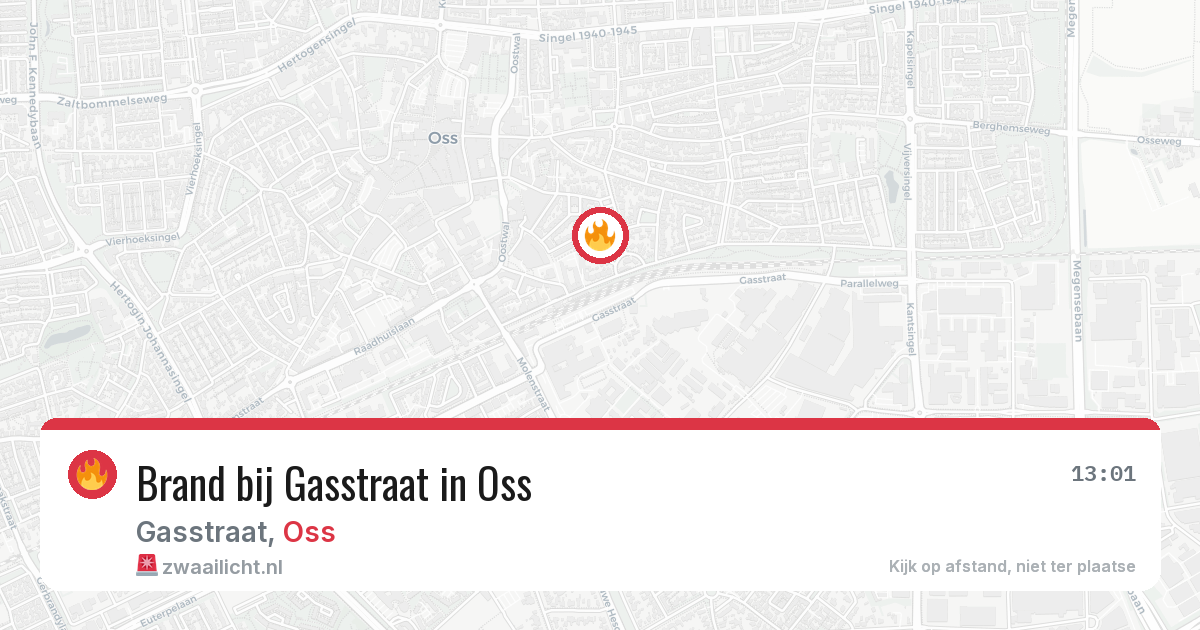 Brand bij Gasstraat in Oss — 28 jul 2026