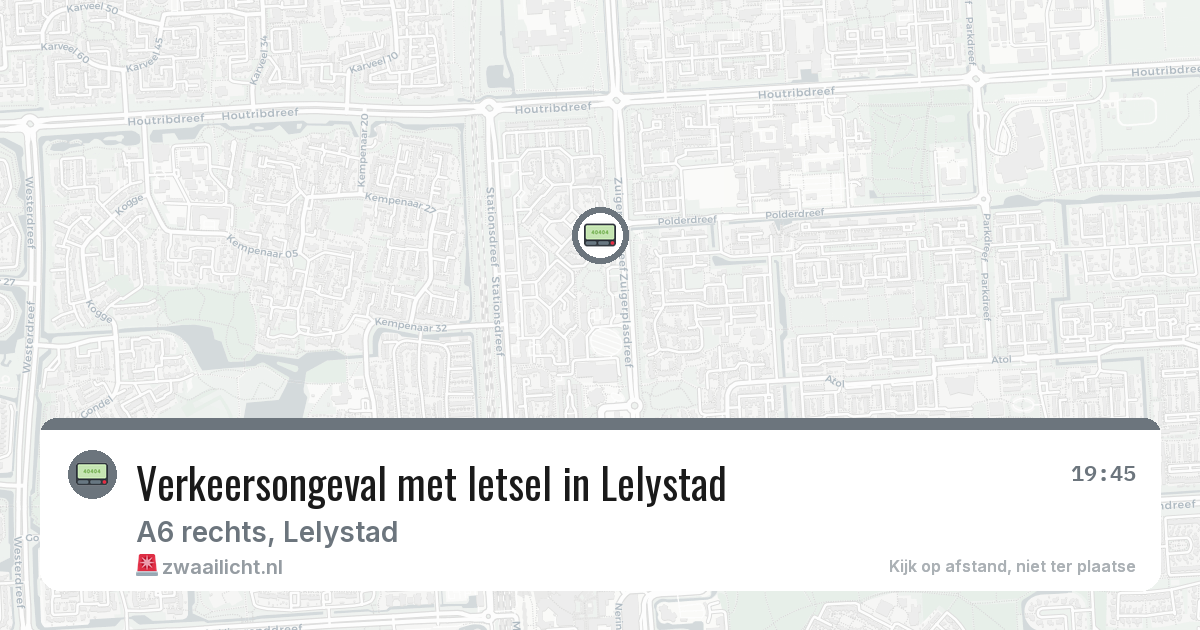 Verkeersongeval met letsel in Lelystad — 11 mrt 2026