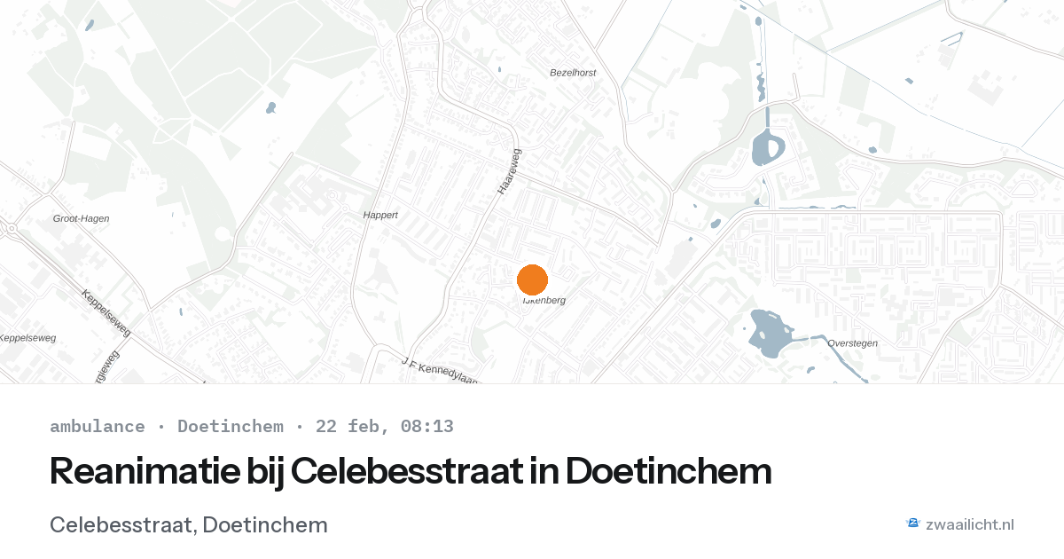 Reanimatie bij Celebesstraat in Doetinchem — 22 feb 2026