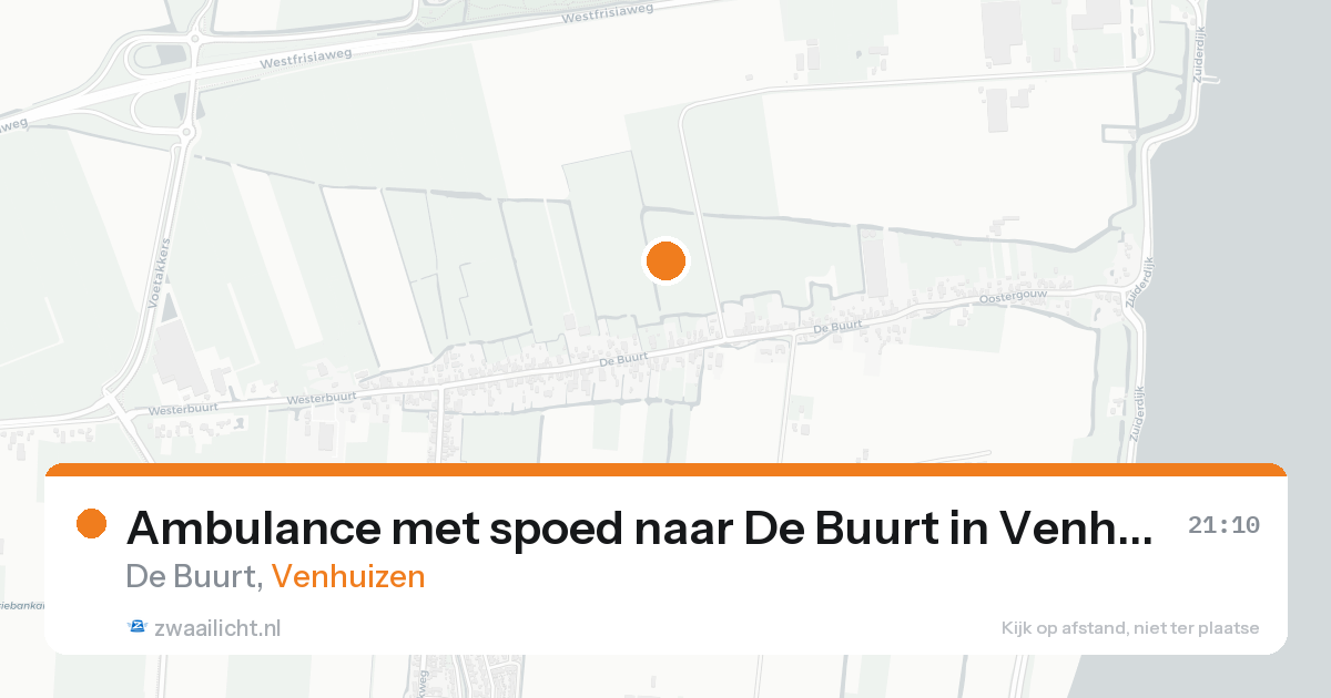 Ambulance met spoed naar De Buurt in Venhuizen — 9 aug 2026