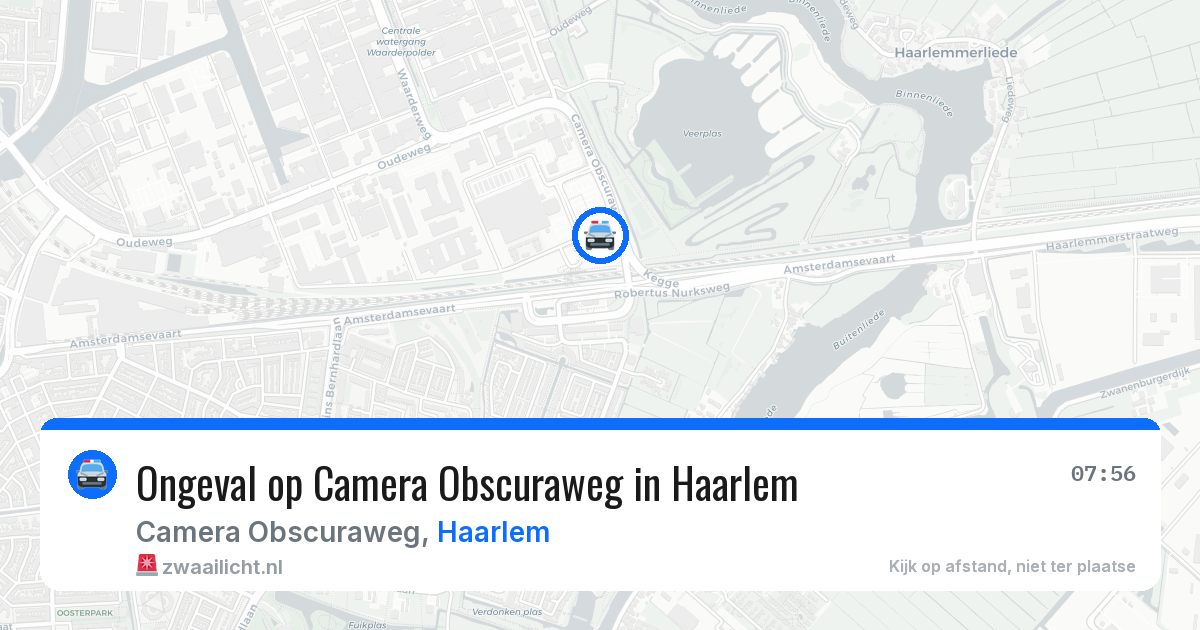 Ongeval op Camera Obscuraweg in Haarlem — 24 mrt 2026