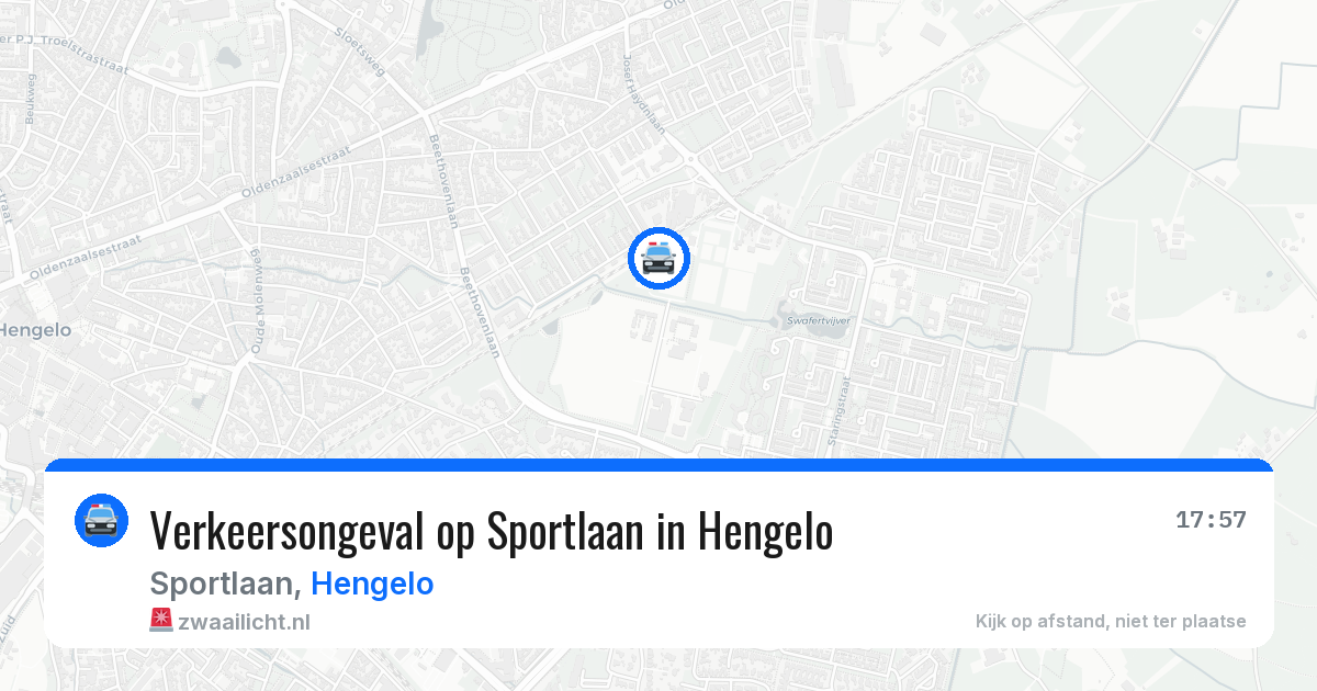 Verkeersongeval op Sportlaan in Hengelo — 23 jan 2026