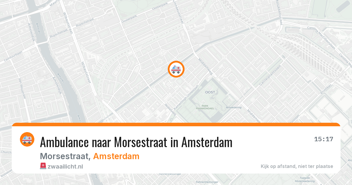 Ambulance naar Morsestraat in Amsterdam — 10 mei 2026