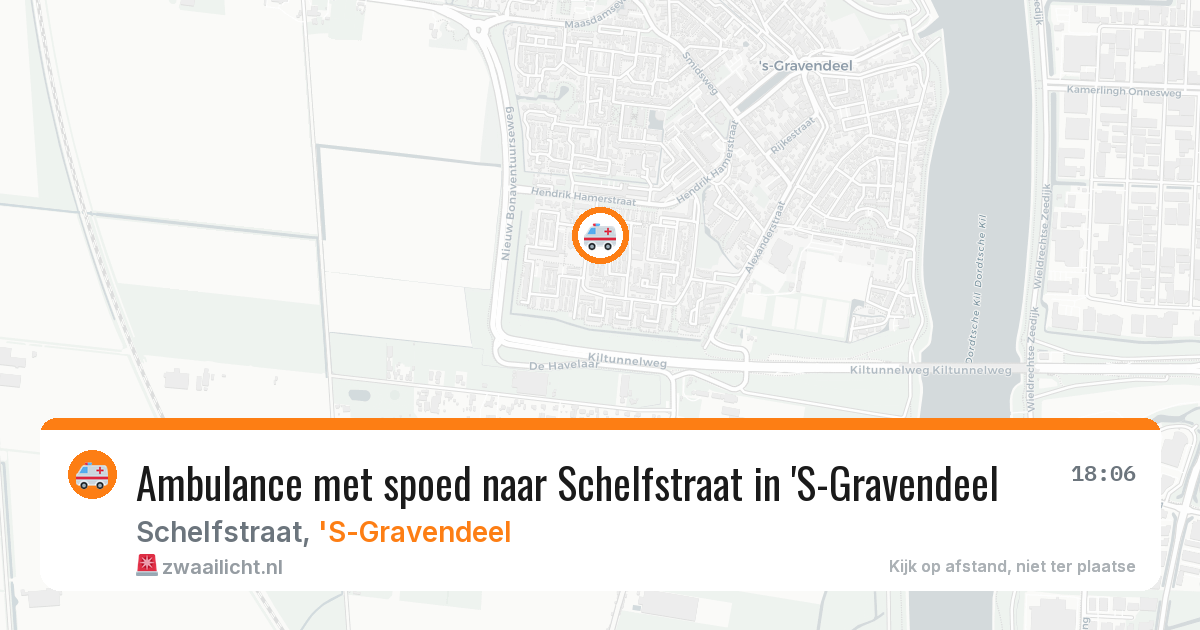Ambulance met spoed naar Schelfstraat in 'S-Gravendeel — 26 mei 2026