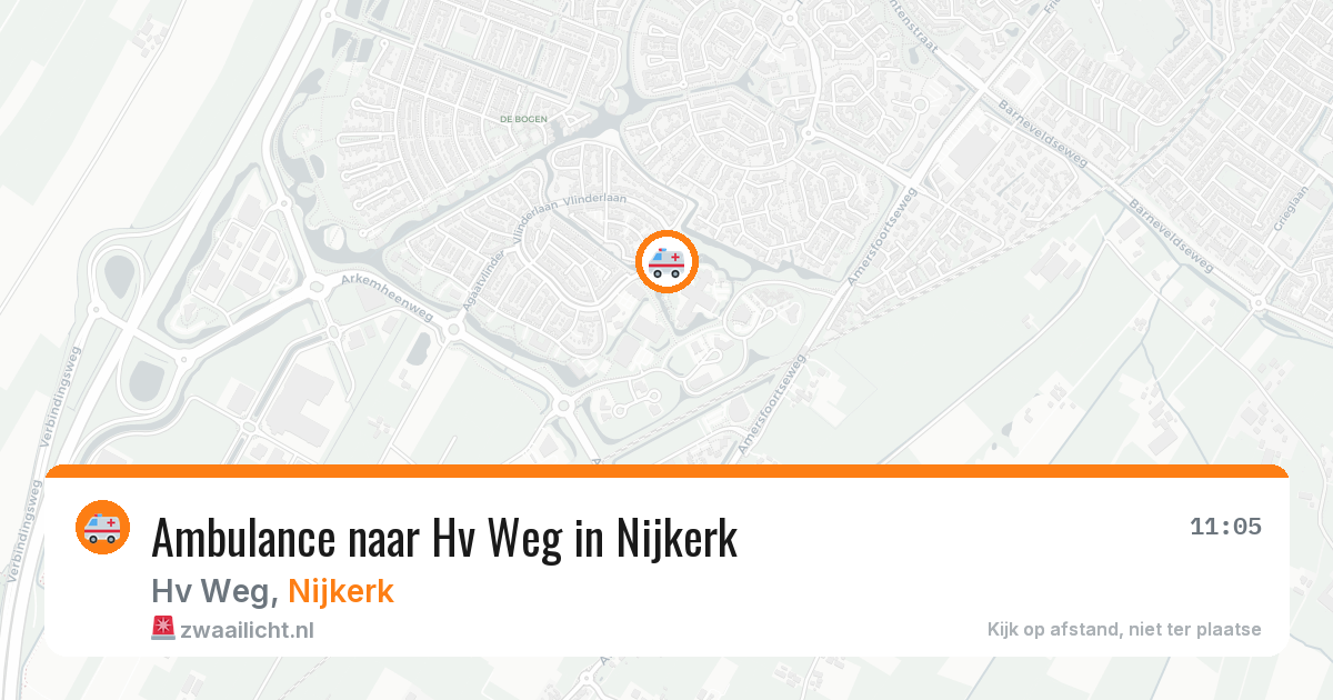 Ambulance naar Hv Weg in Nijkerk — 19 jul 2026