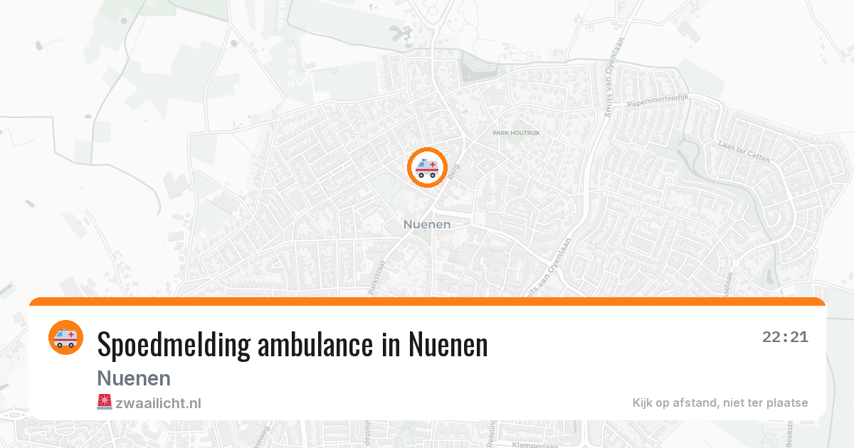 Spoedmelding ambulance in Nuenen — 11 apr 2026
