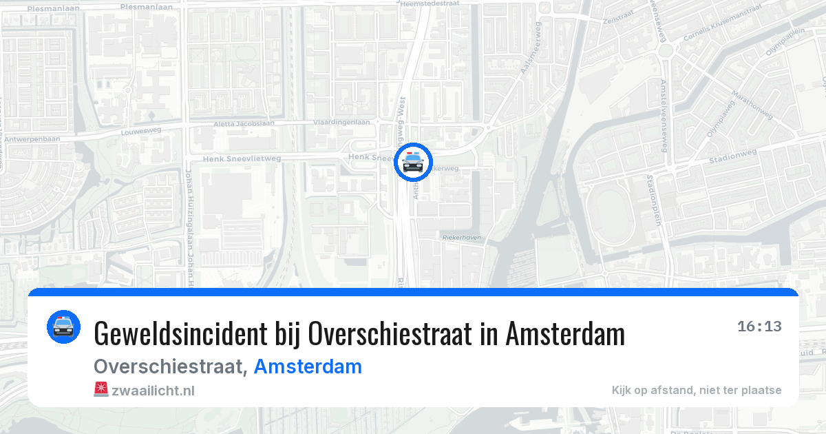 Geweldsincident bij Overschiestraat in Amsterdam — 6 jul 2026
