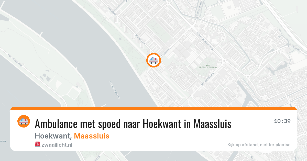 Ambulance met spoed naar Hoekwant in Maassluis — 7 jun 2026