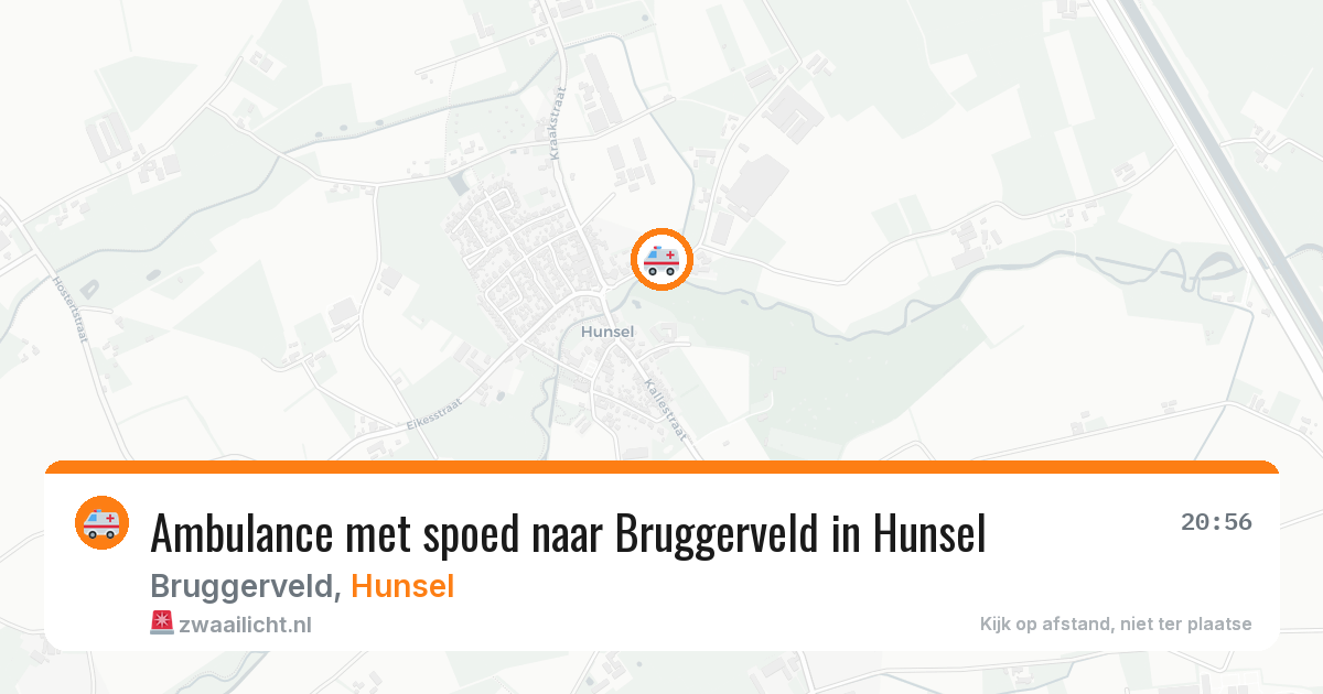 Ambulance met spoed naar Bruggerveld in Hunsel — 7 jun 2026