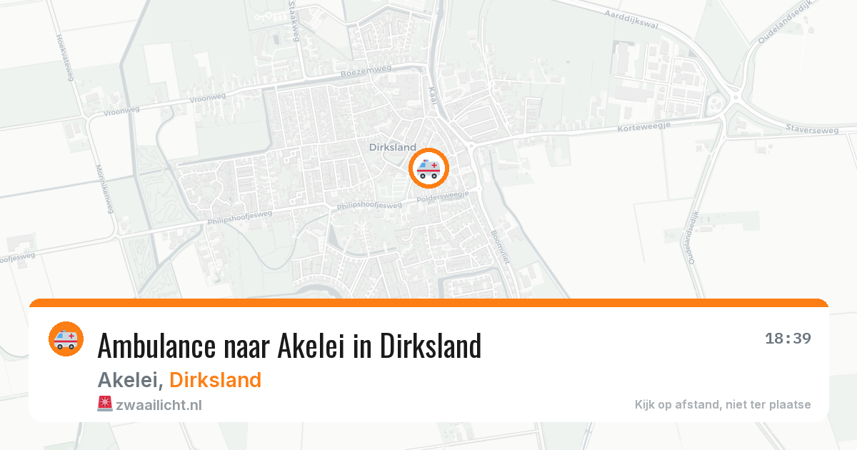 Ambulance naar Akelei in Dirksland — 17 mrt 2026