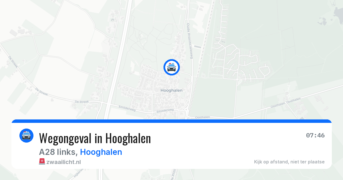 Wegongeval in Hooghalen — 27 jan 2026