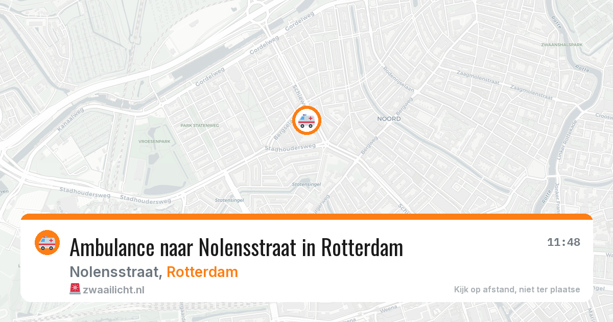 Ambulance naar Nolensstraat in Rotterdam — 8 feb 2026
