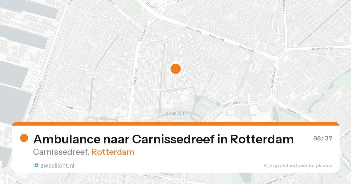 Ambulance naar Carnissedreef in Rotterdam — 22 aug 2026