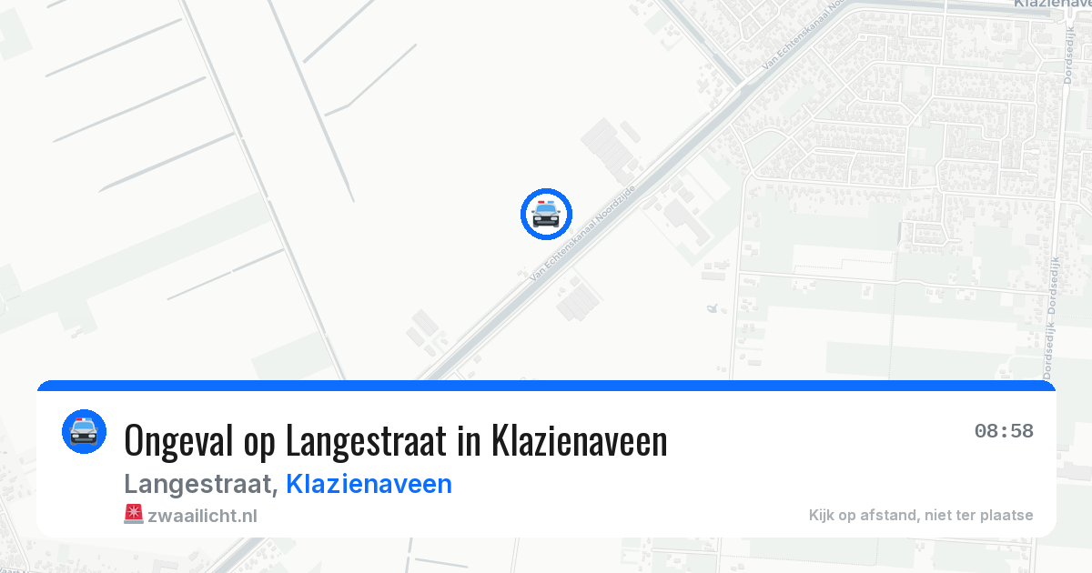 Ongeval op Langestraat in Klazienaveen — 27 mei 2026