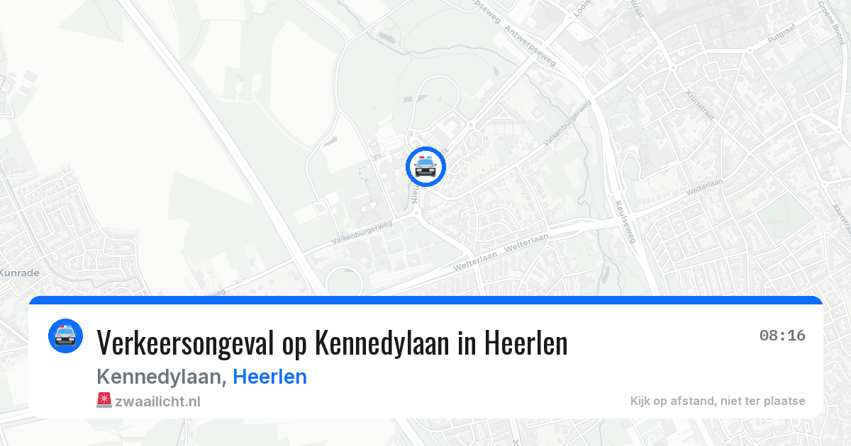 Verkeersongeval op Kennedylaan in Heerlen — 5 mei 2026