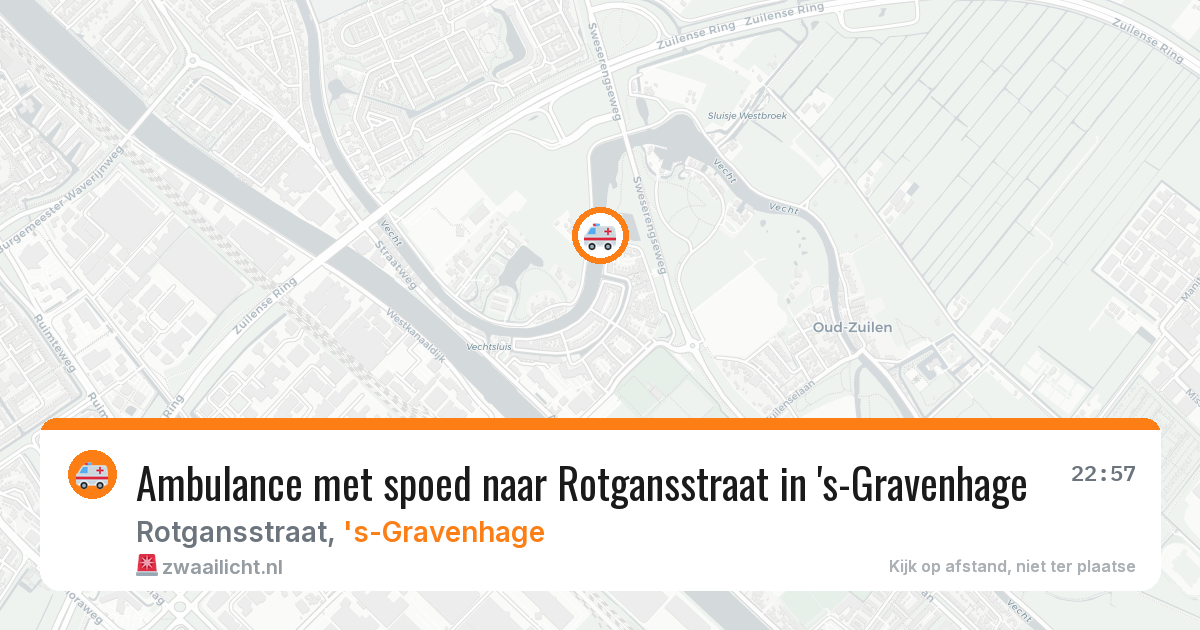 Ambulance met spoed naar Rotgansstraat in 's-Gravenhage — 24 mrt 2026